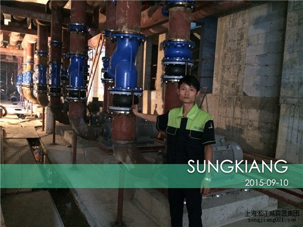 姑蘇金茂府項目配套上海淞江橡膠接頭防震軟接