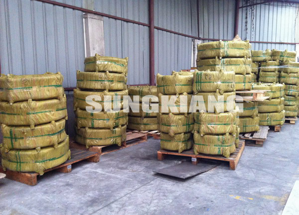 纖維行業橡膠接頭發往江蘇項目