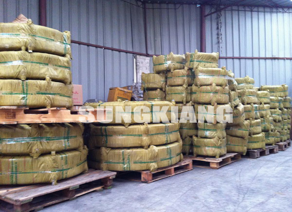 纖維行業橡膠接頭發往江蘇項目