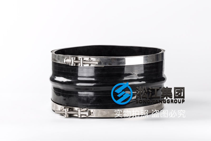 為供水管路配套橡膠接頭,要求要軟一點的,最終選擇卡箍式替代 KKT型排水管道卡箍橡膠補償器產品圖